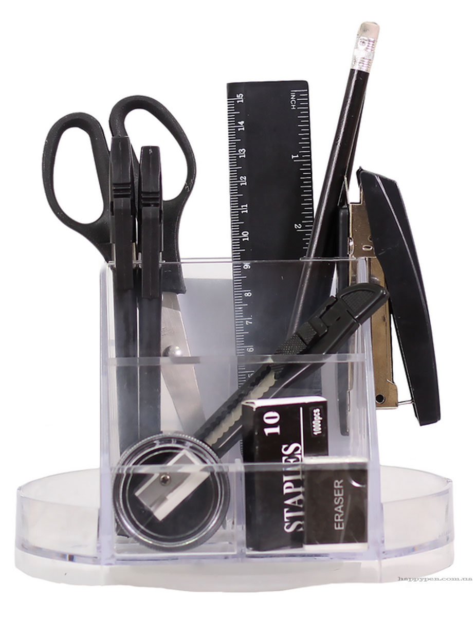 Набор настольный пластиковый 15 предметов прозр. NORMA - фото 1
