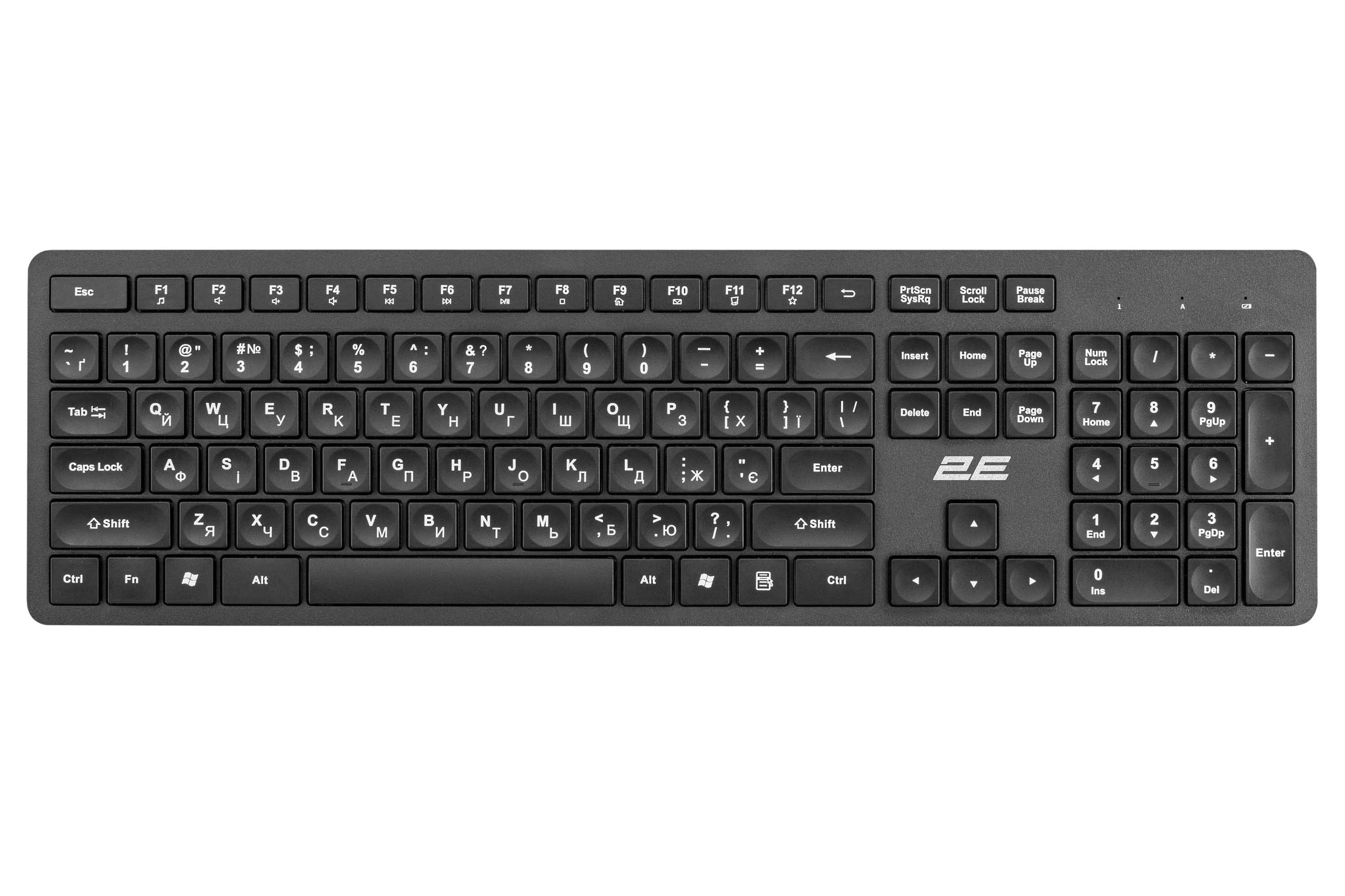 Набор беспроводной клавиатура + мышь 2E-MK420WB_UA, укр./анг., черн. 2E - фото 2