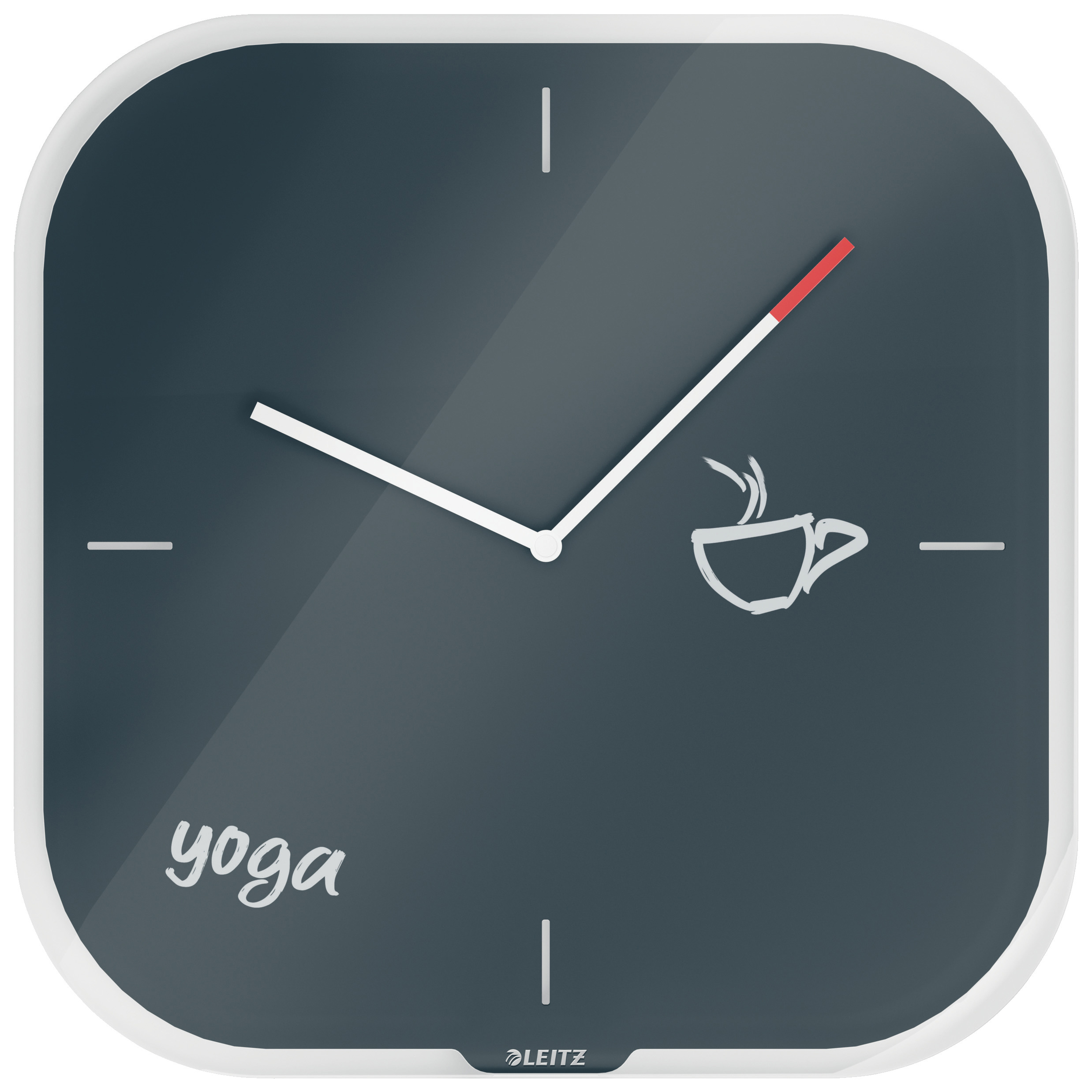 Часы настенные Cosy, квадратные, стекло, серый LEITZ - фото 5