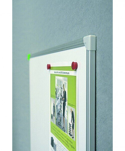 Дошка біла магнітна сухостиральна EcoBoard TSA128/С 80*120см., алюмінієва рамка, лаков. поверхня 2x3 — фото 4