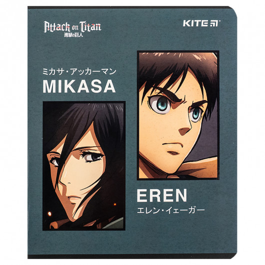 Зошит 24 арк., лін., софт тач + УФ лак, Attack on Titan (AT24-239) Kite — фото 14