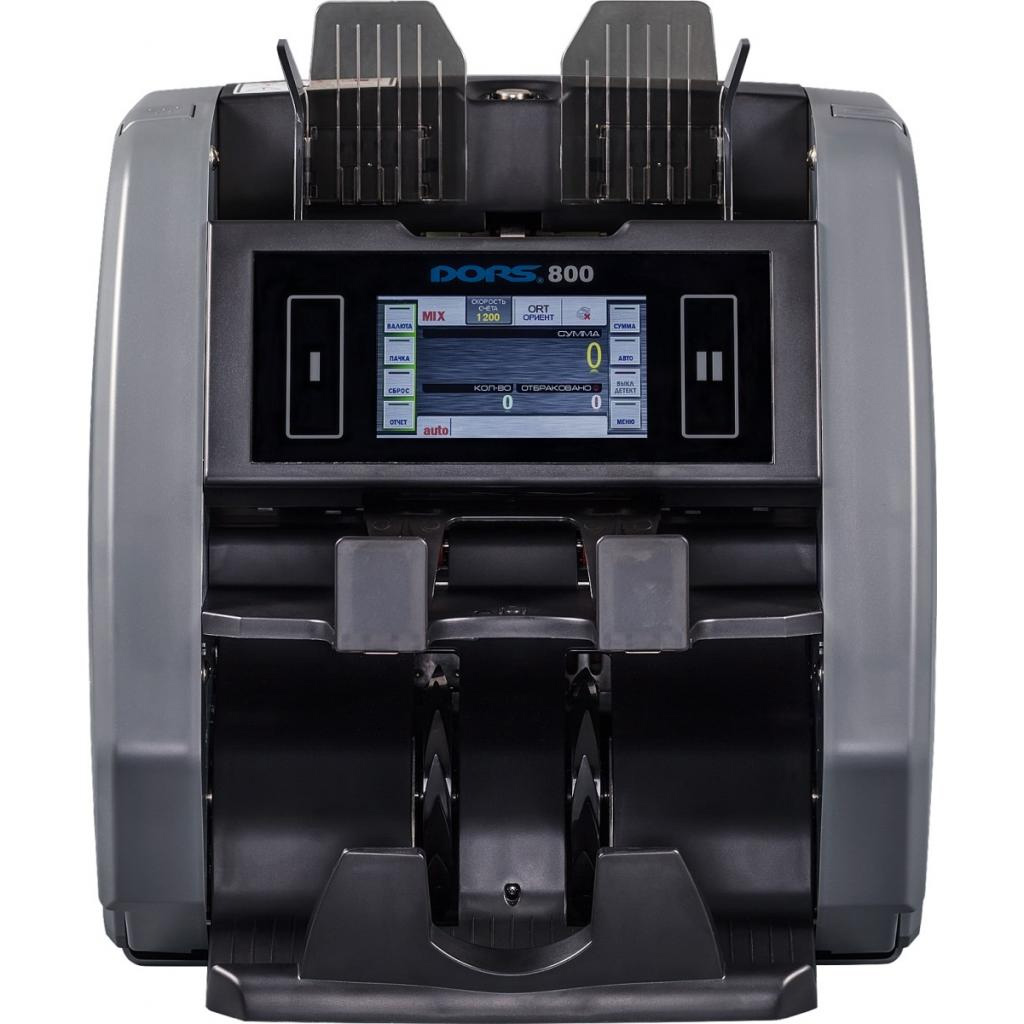 Счетчик банкнот 800, Двухкарманный, темно-сер. DORS - фото 2
