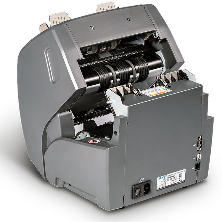 Счетчик банкнот 820, Двухкарманный, серый DORS - фото 2