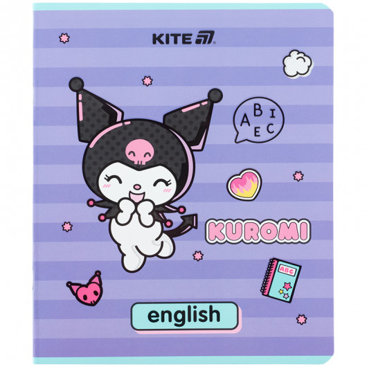 Зошит предметний 48 арк., лин., софт тач+УФ, Hello Kitty, англ. мова (HK25-240-8) Kite — фото 8