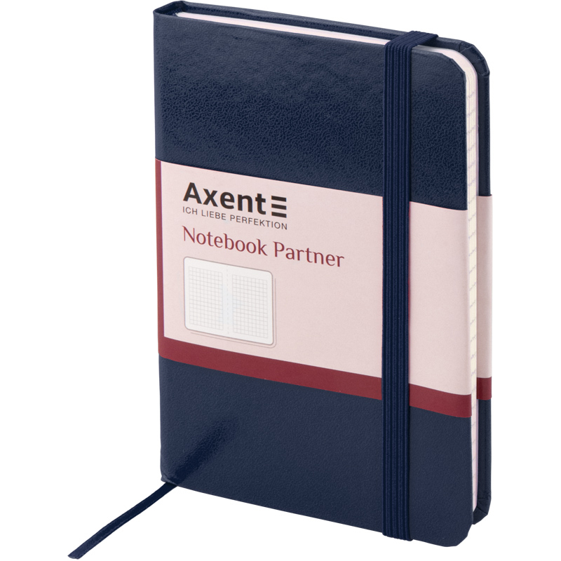 Книга записна Partner А6 (95*140ммм.), 96арк., кліт., син. Axent — фото 9