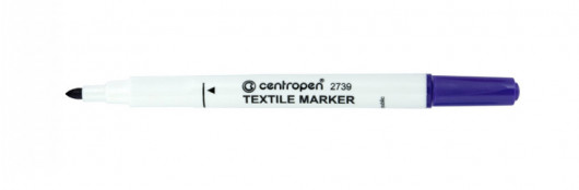 Маркер для маркировки текстиля Textile круглое острие 2739 2мм., фиолет. Centropen - фото 5