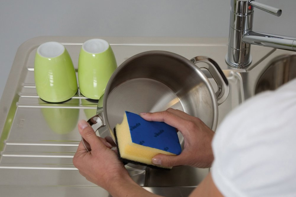 Губки кухонные Glitzi plus, 94*65*45мм., 3шт./уп., желт. Vileda - фото 2