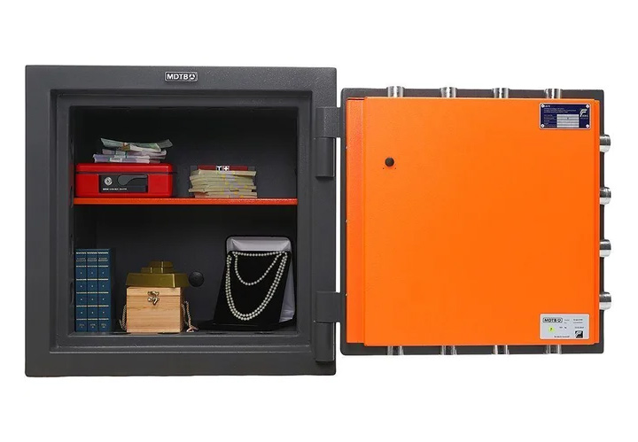 Сейф взломостойкий (680*680*630мм.) элек/код.+ ключевой замок, 1 полка, 5 класс, Burgas-67 EL, темно MDTB - фото 3