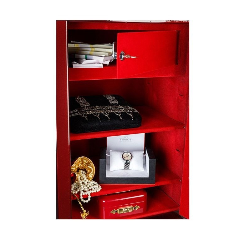 Сейф взломостойкий (460*440*380мм.) элек/код.  замок, 1 полка, 1 класс, кас/ячейка, ASK-46 EL GOLD,  Valberg - фото 2