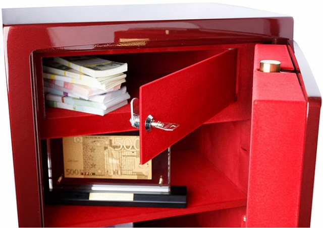 Сейф взломостойкий (460*440*380мм.) элек/код.  замок, 1 полка, 1 класс, кас/ячейка, ASK-46 EL GOLD,  Valberg - фото 4