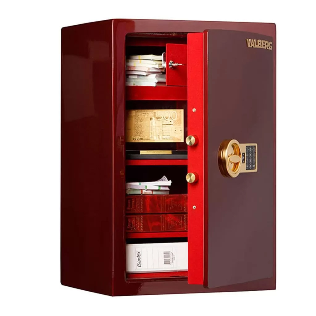 Сейф взломостойкий (670*440*380мм.) элек/код.  замок, 1 полка, 1 класс, кас/ячейка, ASK.67T-EL GOLD, Valberg - фото 1