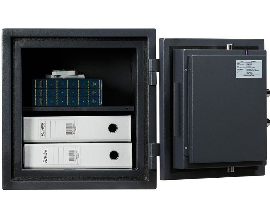 Сейф огневзломостойкий (460*440*440мм.) электронный кодовый замок, 1 полка, 1 класс, ASG 46 EL, граф Valberg - фото 2