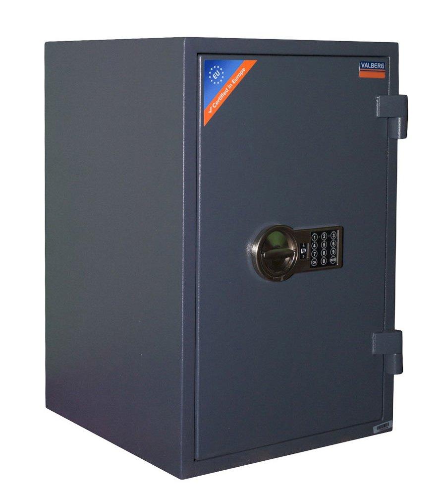 Сейф вогнезламостійкий (670*440*440мм.) елек/код. замок, 1 полиця, 1 клас, кас/відділеня, ASG 67T EL Valberg - фото 1