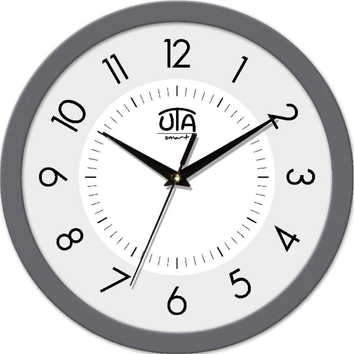 Годинник настінний Smart 22 GY 22, круглі, сірий Юта - фото 1