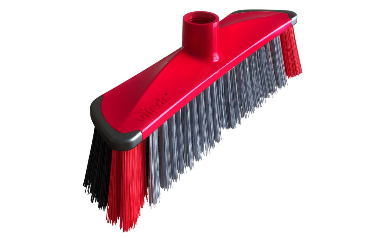 Щетка для уборки помещений с ручкой 3 Action, 1070*300*60мм., красн. Vileda - фото 2