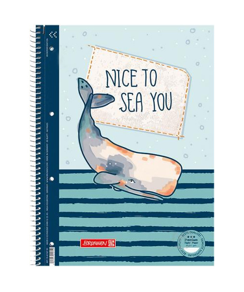 Коледж-блок А4 Premium, лінійка, 80 арк.,  Ocean Brunnen - фото 1