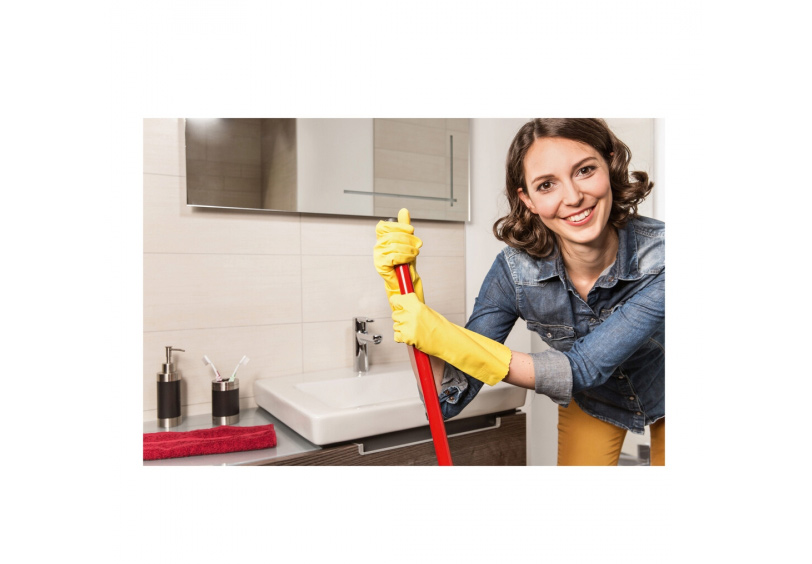 Рукавички гумові для приберання Super Grip L (великі), 1 пара, жовт. Vileda - фото 1