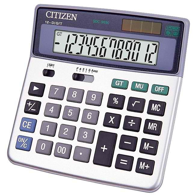 Калькулятор SDC-9690, 12 розрядів, 160х150х35мм. Citizen - фото 1