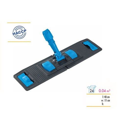 Держатель плоского мопа 40см., пластиковый универсальный, син. Uctem - фото 2