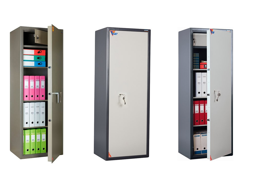 Сейф офісний (1650*600*460мм.), ключовий замок, 3 полиці, ASM-165Т, графіт Valberg - фото 1