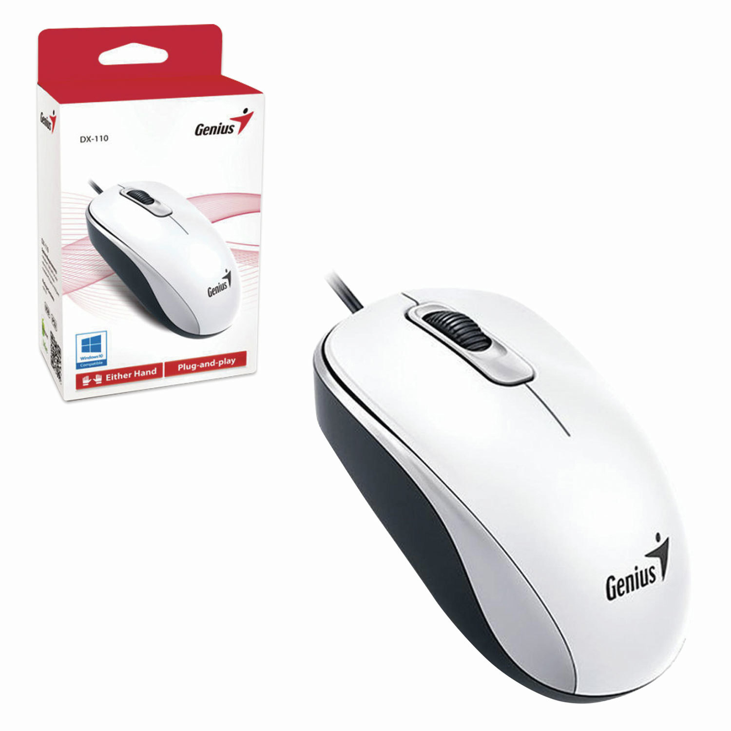 Миша USB оптична DX-110, біл. Genius - фото 3