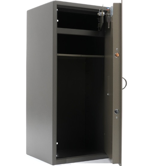 Сейф офисный (900*440*355мм.) электронный кодовый замок, 1 полка, кас/ячейка, ASM-90Т EL, коричн. Valberg - фото 1