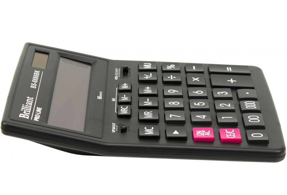 Калькулятор бухгалтерский BS-8886BK, 16 разрядов, 150х200х30мм., черн. Brilliant - фото 3