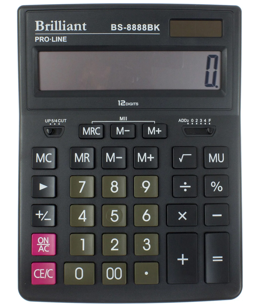 Калькулятор BS-8888BK, 12 розрядів, (155х205х35мм.), чорн. Brilliant - фото 1