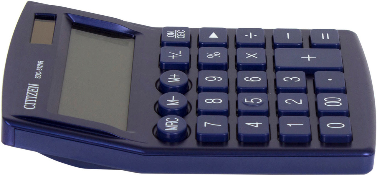 Калькулятор SDC812NRNVE-navy, 12 розрядів, (125х100х34мм.), син. Citizen - фото 3