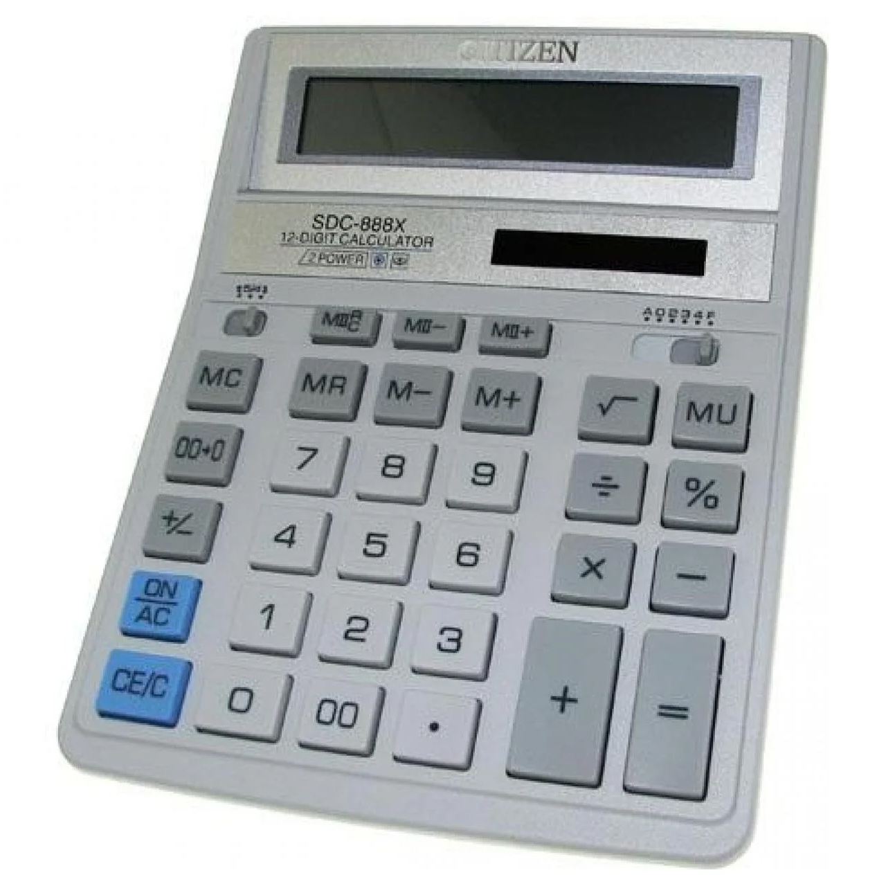 Калькулятор бухгалтерский SDC-888 XWH, 12 разрядов, 203,2х158х31мм., бел. Citizen - фото 3