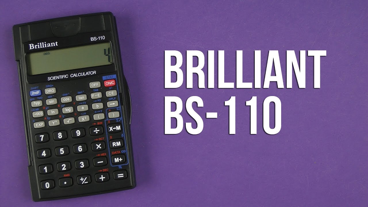 Калькулятор BS-110, 8+2 розрядів, (72х120х12мм.), 56 функцій, чорн. Brilliant - фото 2
