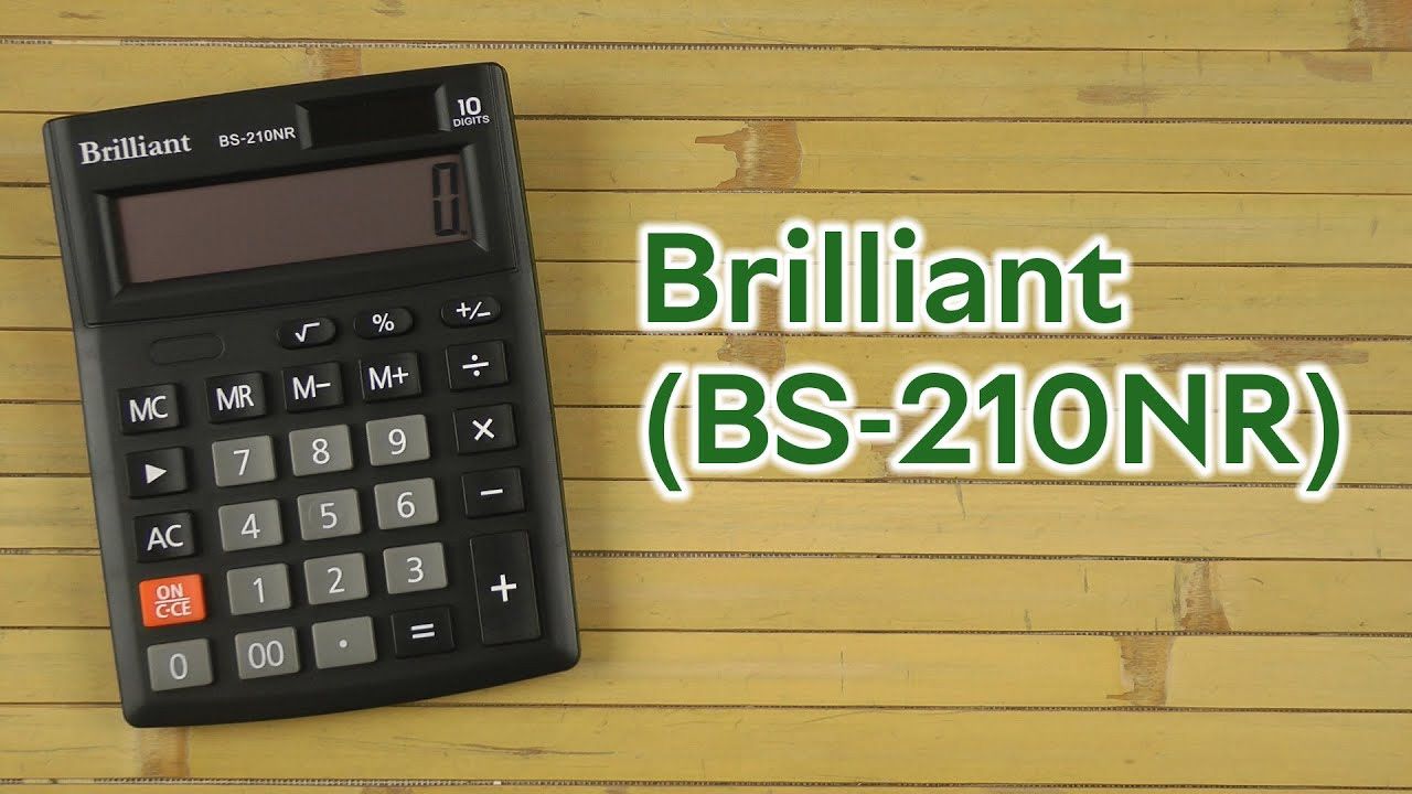 Калькулятор бухгалтерский BS-210NR, 10 разрядов, 103х137х31мм, черн. Brilliant - фото 2