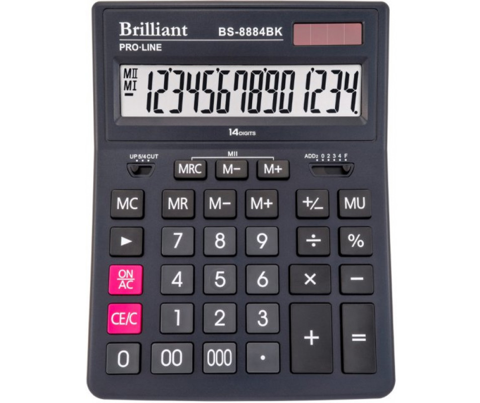 Калькулятор BS-8884BK, 14 розрядів, (150х200х30мм.), чорн. Brilliant - фото 2