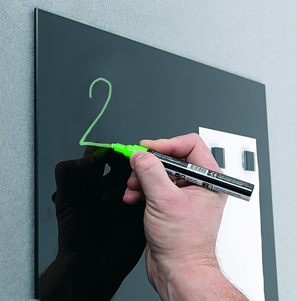 Маркер для стеклянных досок круглое острие 1,6мм., набор 4шт./уп. 2x3 - фото 2