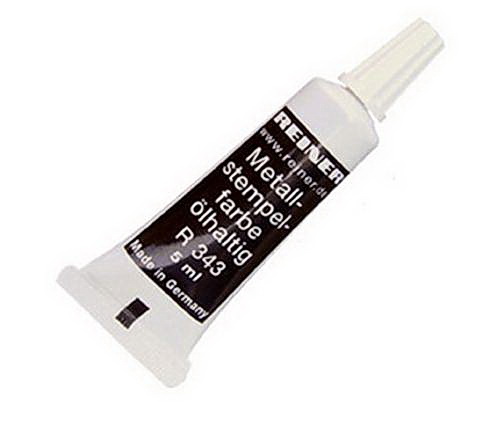 Штемпельна фарба швидкосохнуча на олійній основі R-343, для автоматичних нумераторів 5мл., чорн. Reiner - фото 1