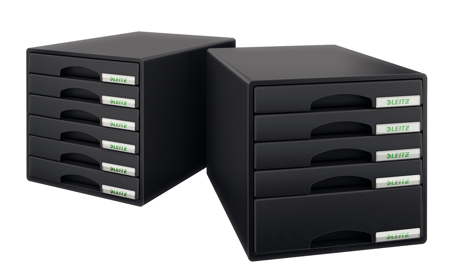 Настольный короб з 6 ящиками  WOW CUBE, черн. LEITZ - фото 1