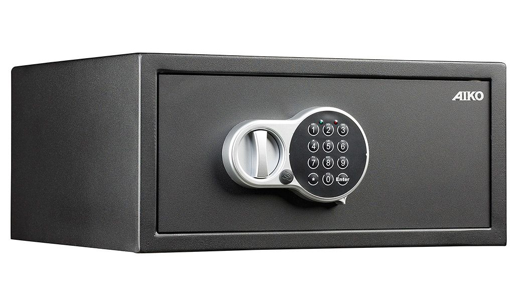 Сейф гостиничный (200*430*415мм.) электронный кодовый замок, SH-20.EL, черн. AIKO - фото 1