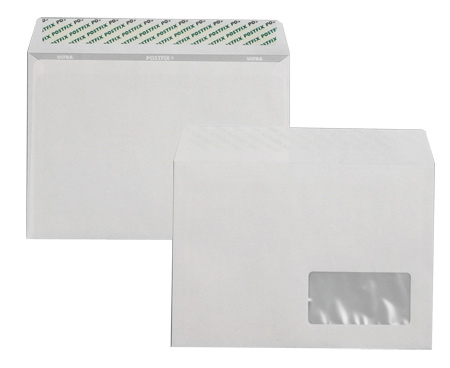 Конверт C5 162*229 отр. лента, окно, 80гр./м2. 500шт./уп., загрузка по длинной стороне, бел. Optimail - фото 1