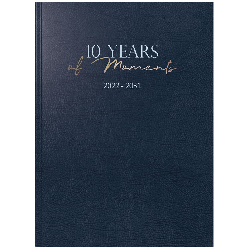 Ежедневник датированный 2020-2031 Euro 10 лет А4, 21х29см. , серый Brunnen - фото 1