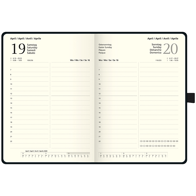 Щоденник датований 2022 Euro Компаньйон Strong, 14.8х21см., чорн. Brunnen - фото 3