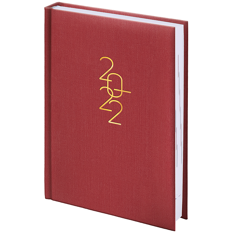 Ежедневник датированный 2022 карманный Tirol, 10х14см., красн. Brunnen - фото 1