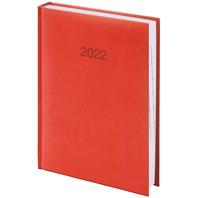 Щоденник датований 2022 кишеньковий Torino, 10х14см., кораловий Brunnen - фото 1