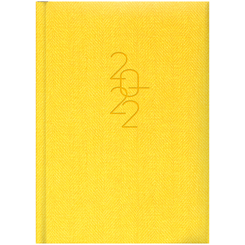 Ежедневник датированный 2022 карманный Tweed, 10х14см., желт. Brunnen - фото 1
