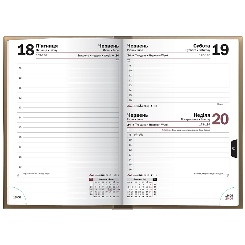 Ежедневник датированный 2022 карманный Графо, 10х14см., золот. Brunnen - фото 2