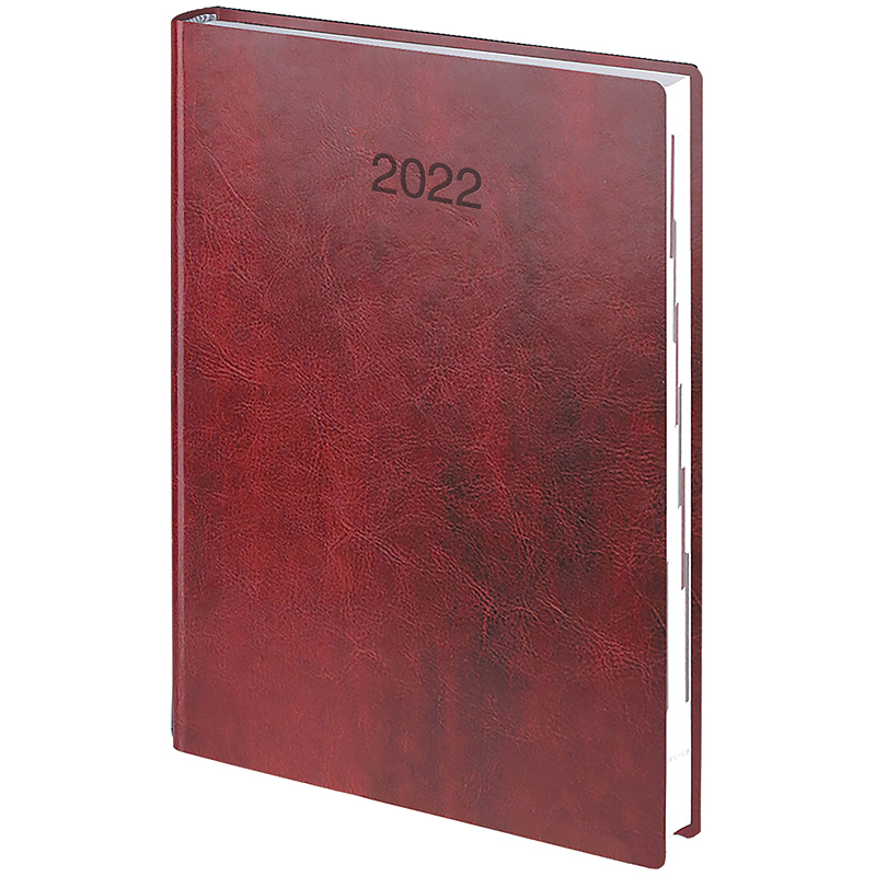Ежедневник датированный 2022 Стандарт Flex, 14,5х20,6см., борд. Brunnen - фото 2