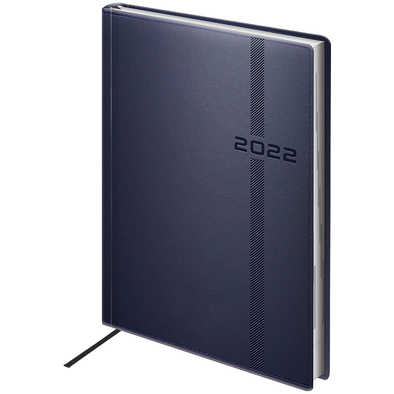 Щоденник датований 2022 Стандарт Melavir, 14,5х20,6см., син. Brunnen - фото 1