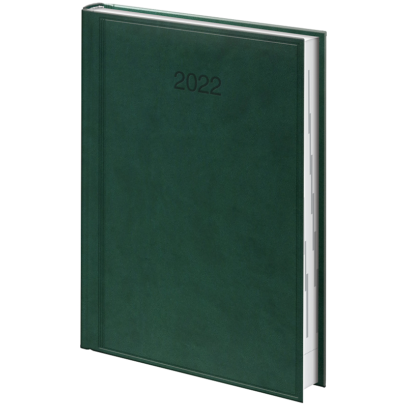 Ежедневник датированный 2022 Стандарт Torino, 14,5х20,6см., зелен. Brunnen - фото 1