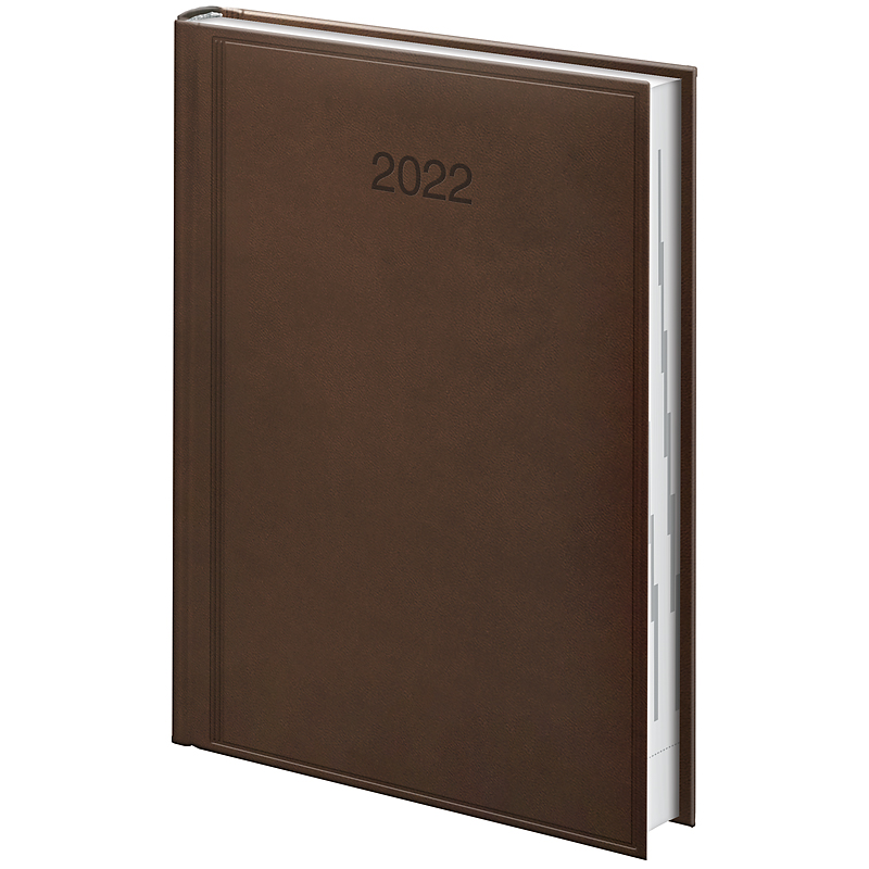 Щоденник датований 2022 Стандарт Torino, 14,5х20,6см., коричн. Brunnen - фото 1