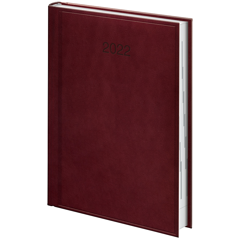 Ежедневник датированный 2022 Стандарт Torino, 14,5х20,6см., марсала Brunnen - фото 1
