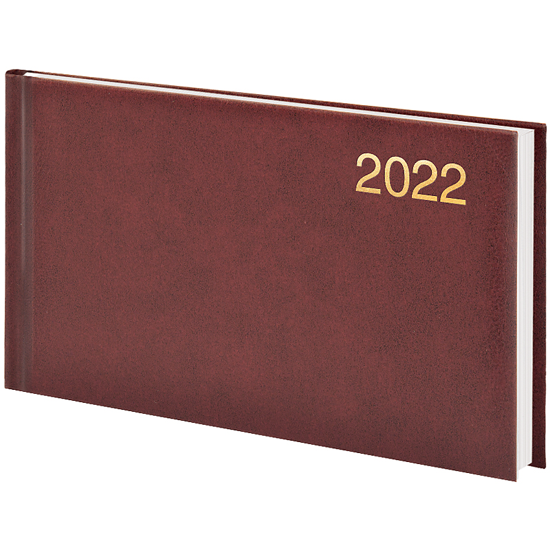 Еженедельник датированный 2022 карманный Miradur, 15,3х8,7см., борд. Brunnen - фото 1